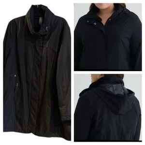 Women’s PENNINGTONS Black Rain Jacket w/ Zip away hood!!! Size 2X